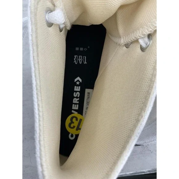 Converse Chuck Taylor Run Star Hike Platform High Top White Black Gum Men's 13 Sneakers